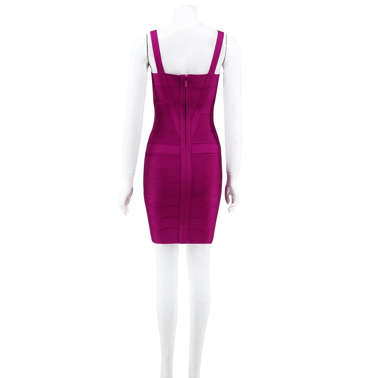 Purple Bodycon Dress Midi Length