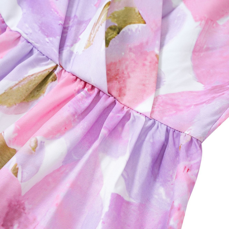 Purple Floral Dress