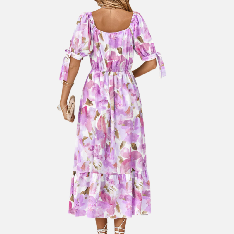 Purple Floral Dress