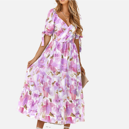 Purple Floral Dress