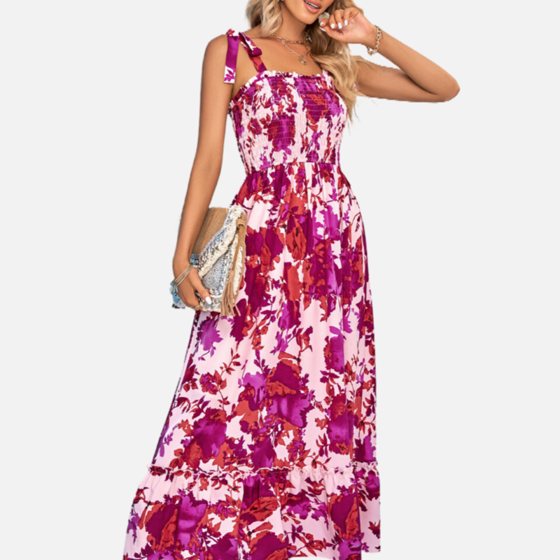 Purple Floral Dress