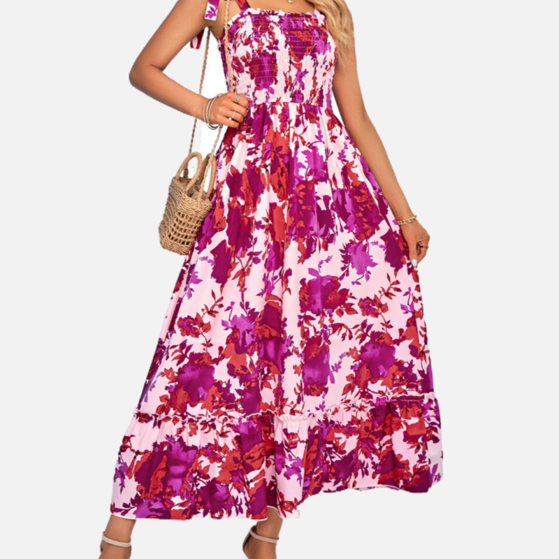 Purple Floral Dress
