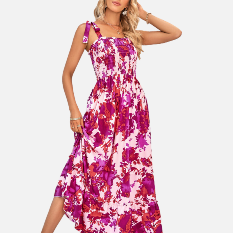 Purple Floral Dress