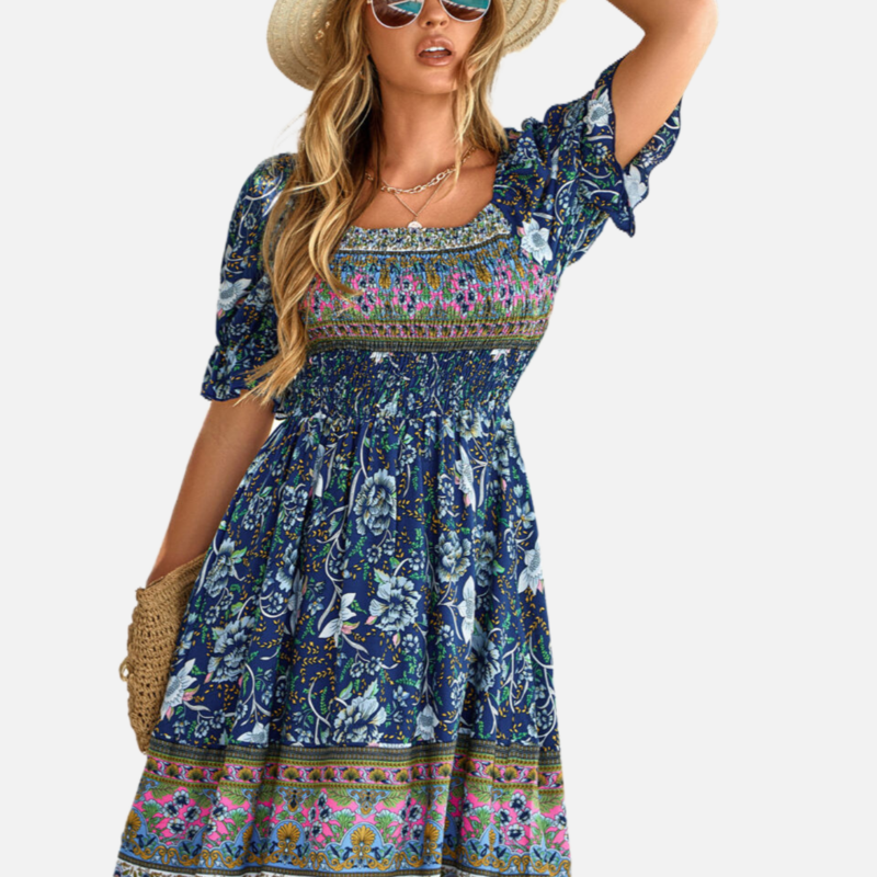 Boho Floral Dress 