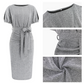 Sparkly Bodycon Dress in Gray