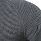Men's Long Sleeve Henley T Shirts Waffle in Navy Blue