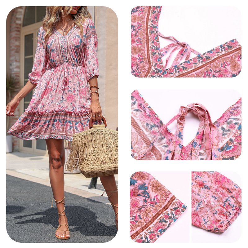 Bohemian Floral Dress