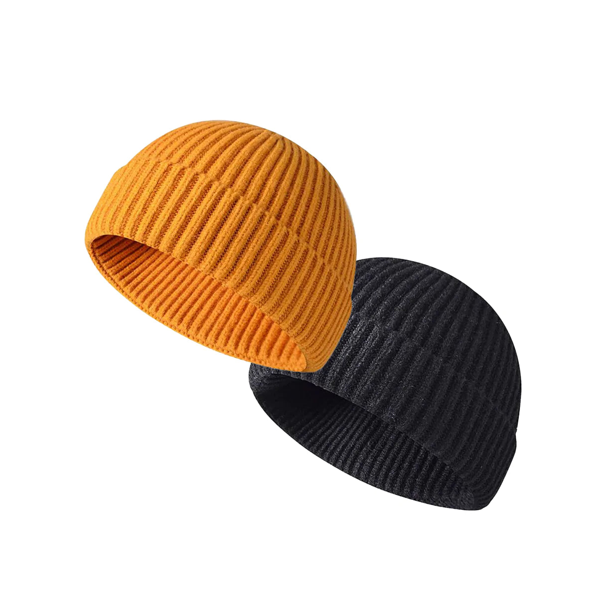 2 in 1 Pack Beanies Rolled Up Watch Cap