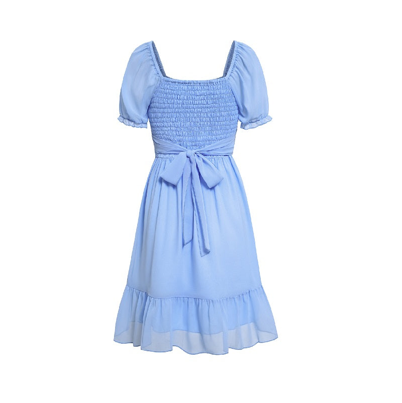 Blue Chiffon Dress