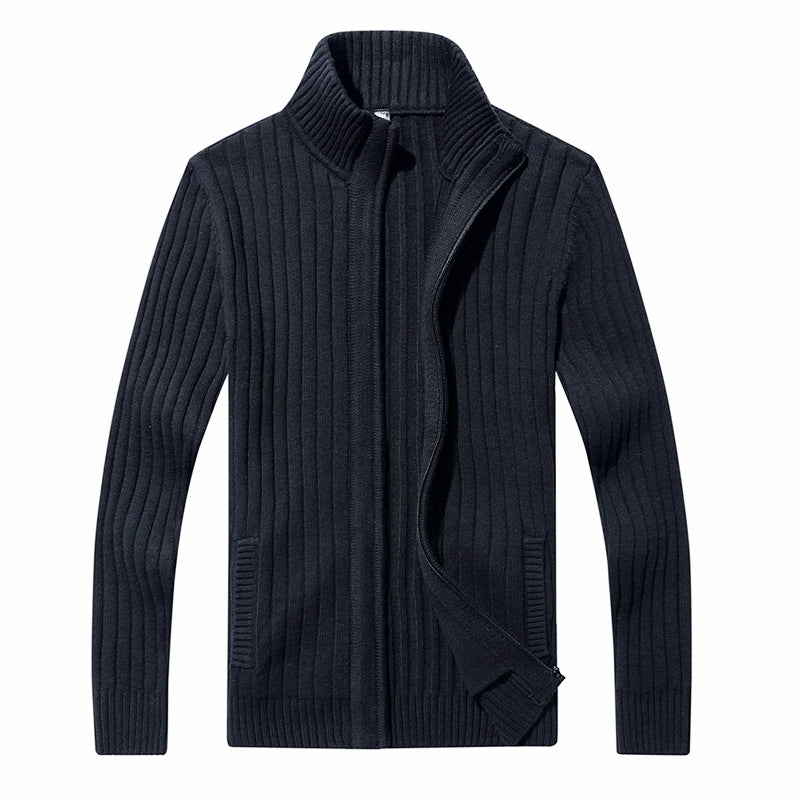 Men's Casual Knit Cardigan Shawl Collar Sweater Jacket