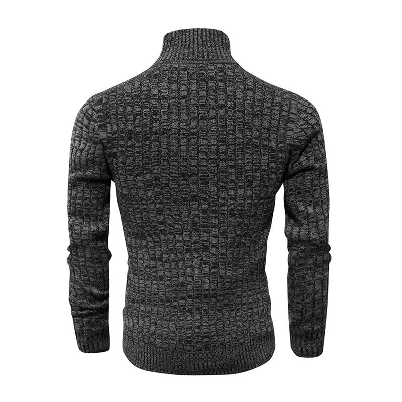 Men's Casual Knit Cardigan Shawl Collar Sweater Jacket