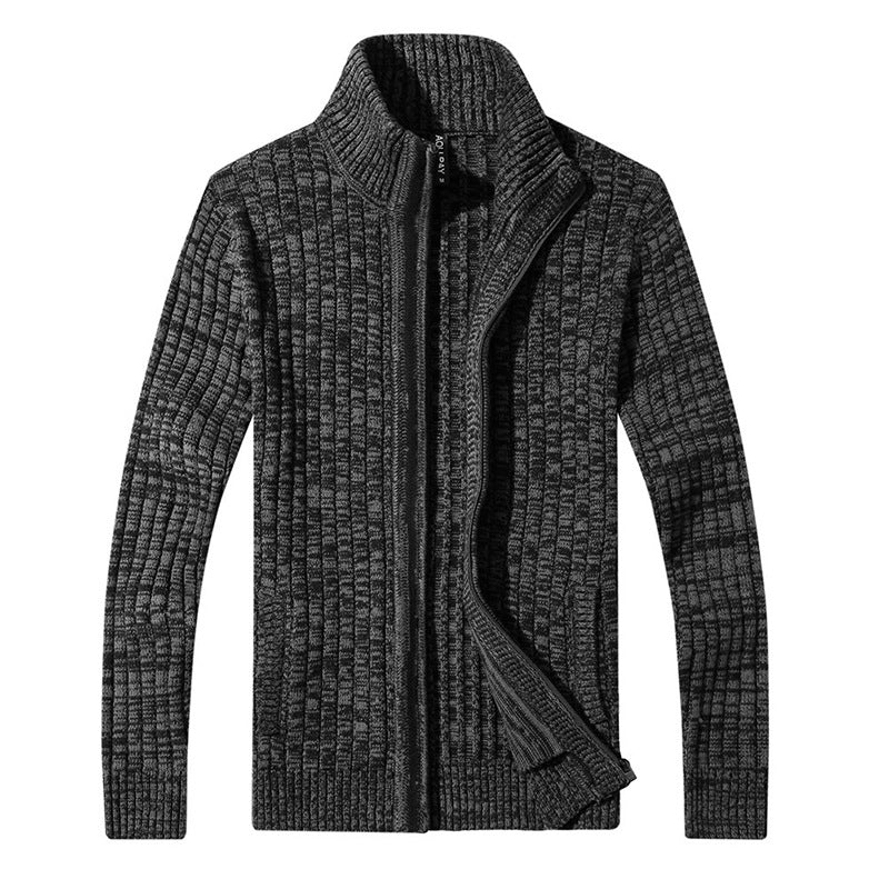 Men's Casual Knit Cardigan Shawl Collar Sweater Jacket