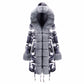 Womens Parka Jacket with Fur Collar Heavyweight Performace Parka in Camo Print