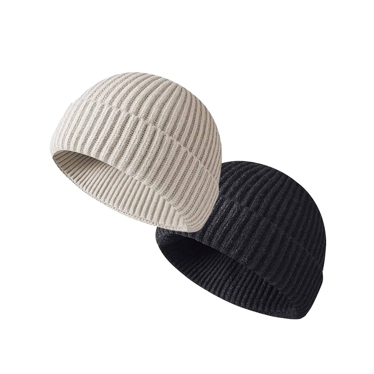 2 in 1 Pack Beanies Rolled Up Watch Cap