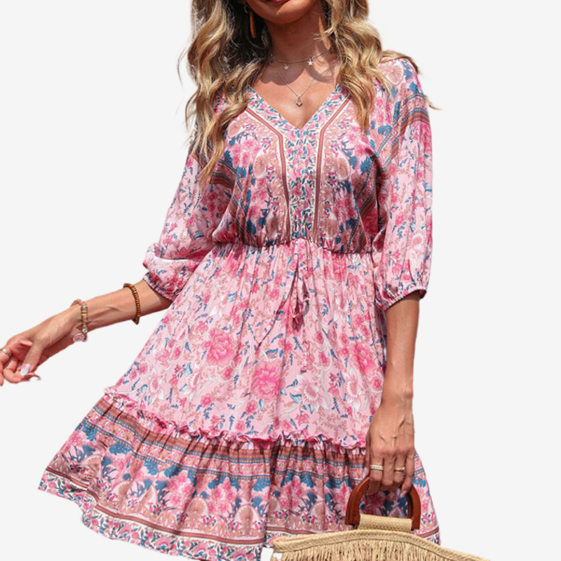 Bohemian Floral Dress