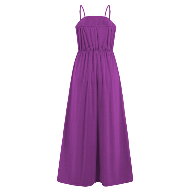 Strap Maxi Dress in Purple