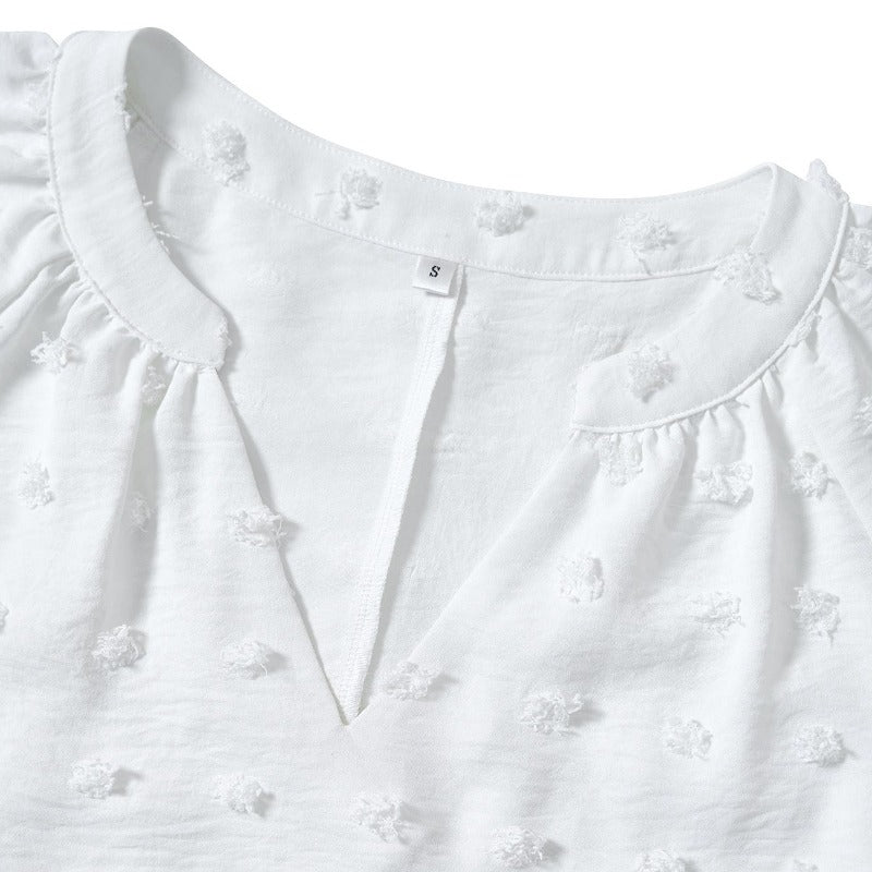 White Chiffon Blouse