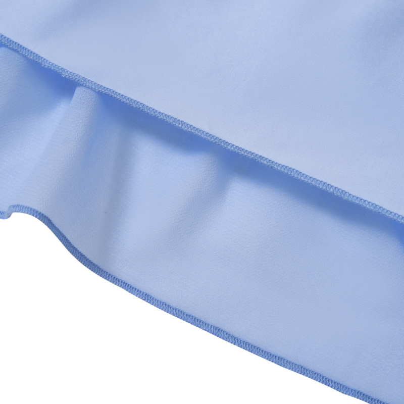 Blue Homecoming Dresses Puffed Short SleeveBlue Homecoming Dresses Puffed Short Sleeve