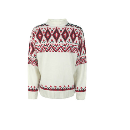 Ugly Christmas Sweater Oversive Long Sleeve White Sweater