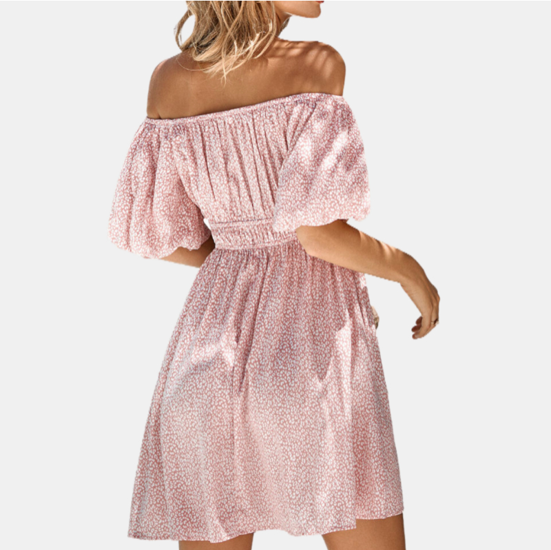 Pink Flower Girl Dresses Off the Shoulder