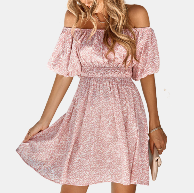 Pink Flower Girl Dresses Off the Shoulder