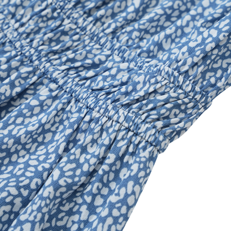 Blue Flower Girl Dresses Off the Shoulder