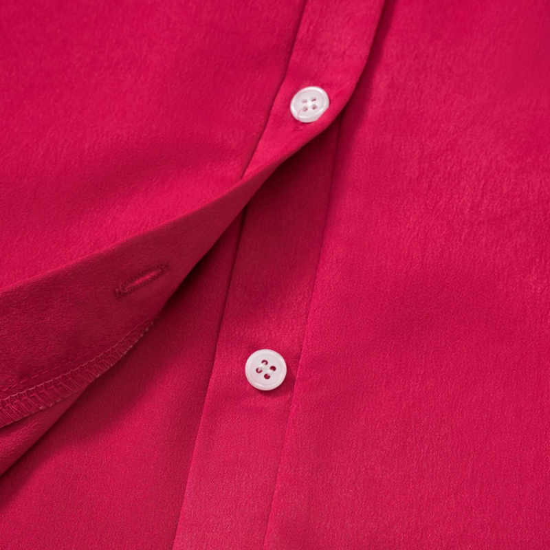 Red Button Up Shirt Short Sleeve