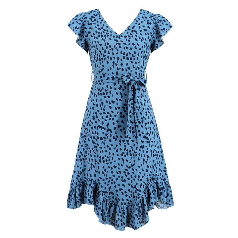 Blue Leopard Dress