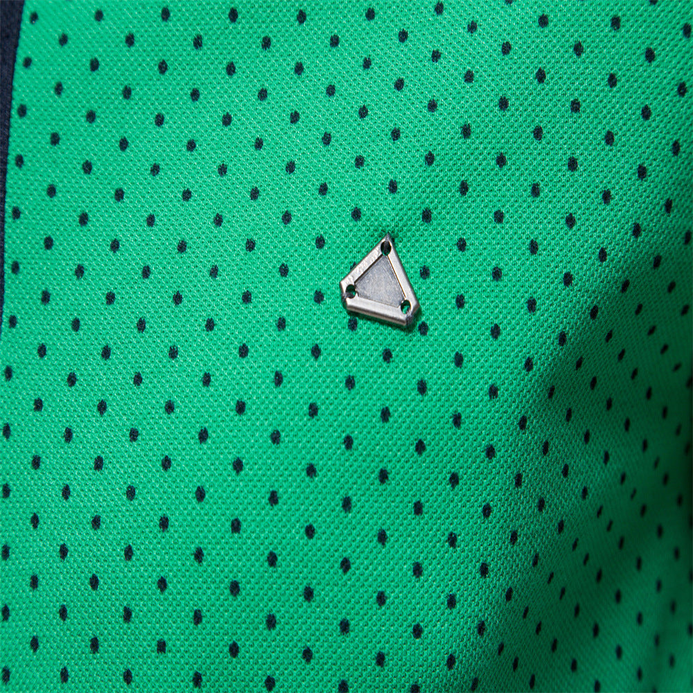 Men's Golf Polo Shirts Casual Short Sleeve Dots