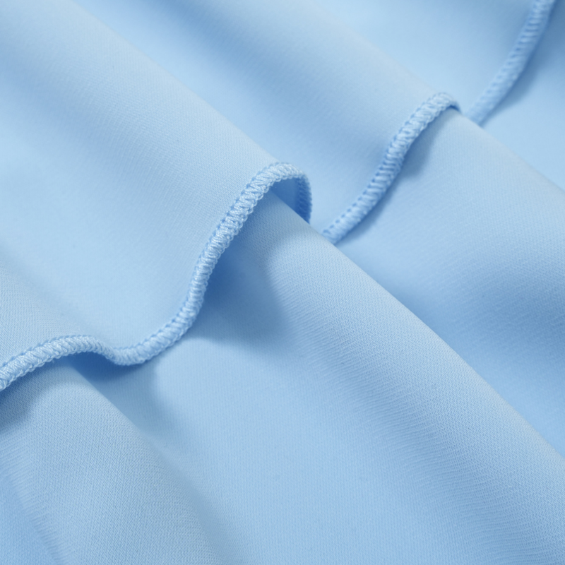 Open Back Wedding Dresses V Neck Blue Dress