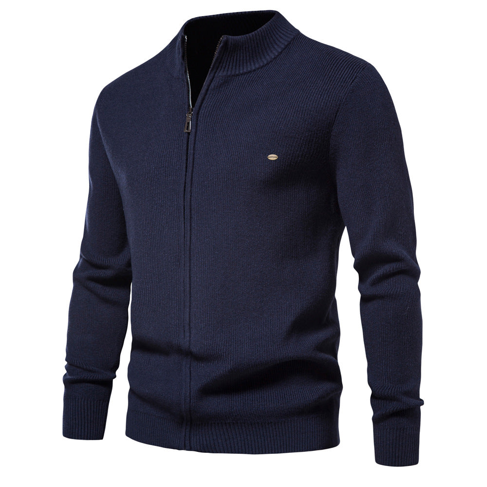 Men's Casual Knitted Cardigan Sweaters With Zipper