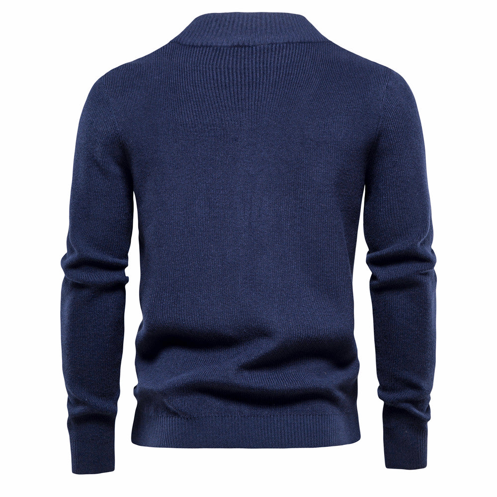 Men's Casual Knitted Cardigan Sweaters With Zipper