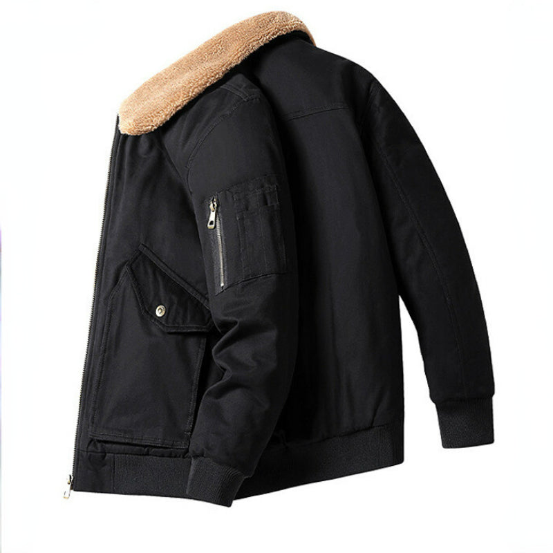 Men's Sherpa Jacket Warm Coat Outdoor