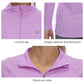 Women's Purple Shirt UPF 50+ with Zipper Collar