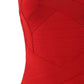 Red Bodycon Dress Midi Length