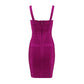 Purple Bodycon Dress Midi Length