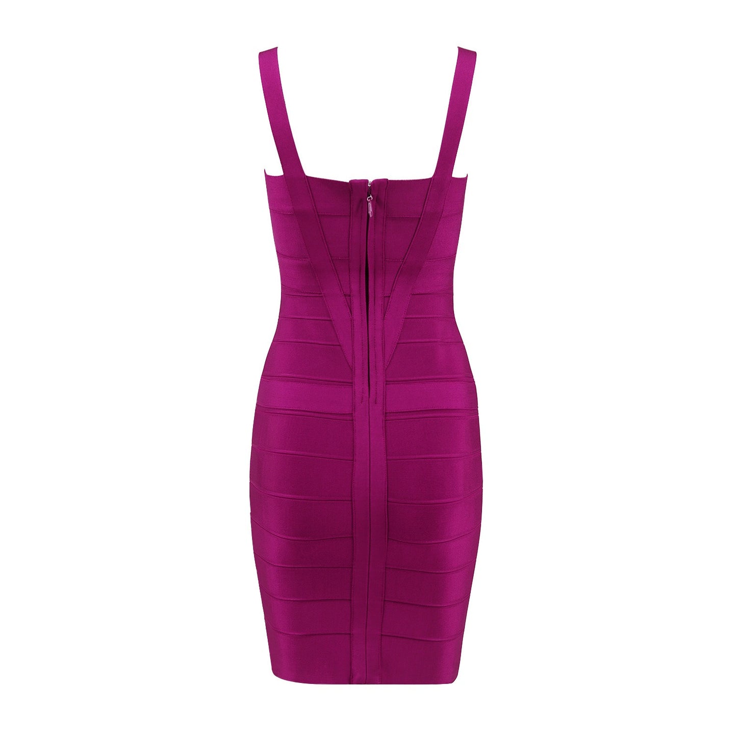 Purple Bodycon Dress Midi Length