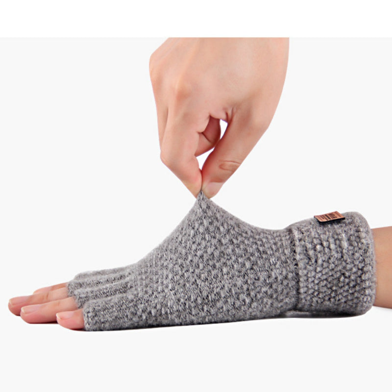 Cashmere Touch Fingerless Gloves Mens and Womens