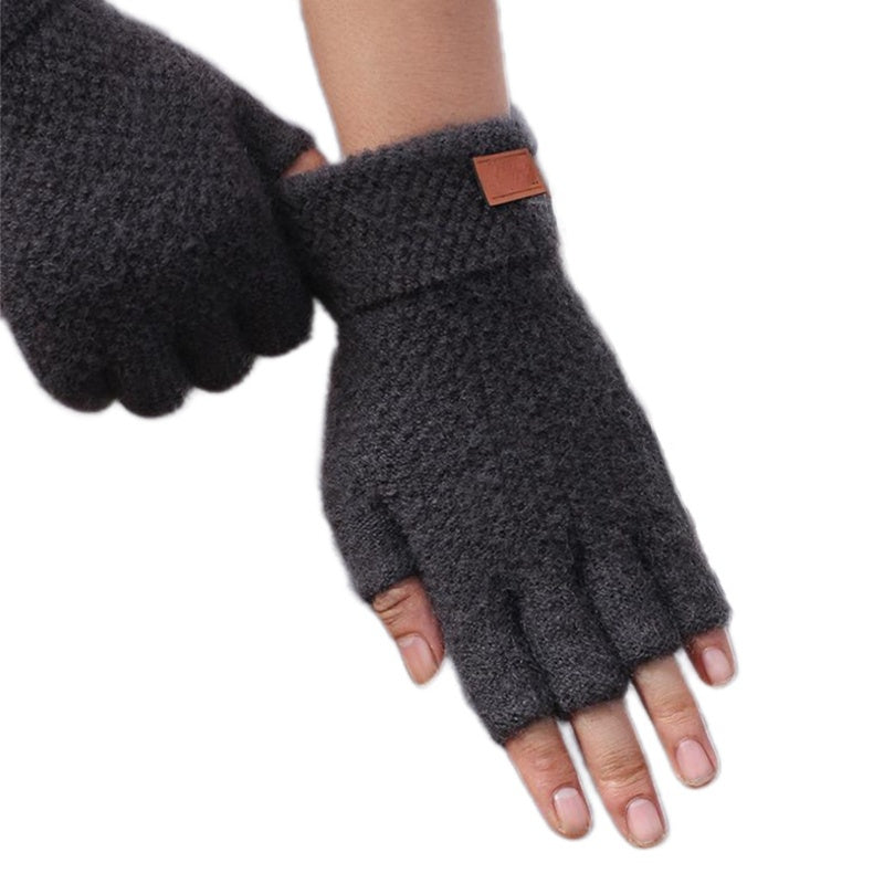 Cashmere Touch Fingerless Gloves Mens and Womens