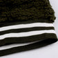 Zip Up Long Sherpa Jacket With Hood Fluffy Fleece in Green