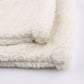 Quarter-Zip Sherpa Pullover Fuzzy Fleece Sweater in White