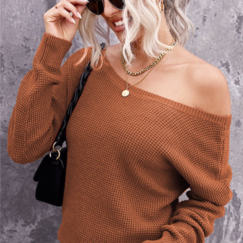 Knit Sweater Backless Sexy Sweater Long Sleeve