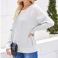 Knit Sweater Backless Sexy Gray Sweater