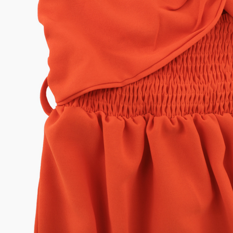 Tie Front Dress Sleeveless Red Dresses
