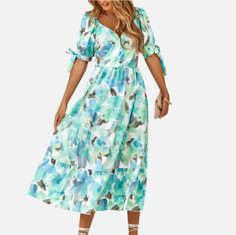 Green Floral Dress
