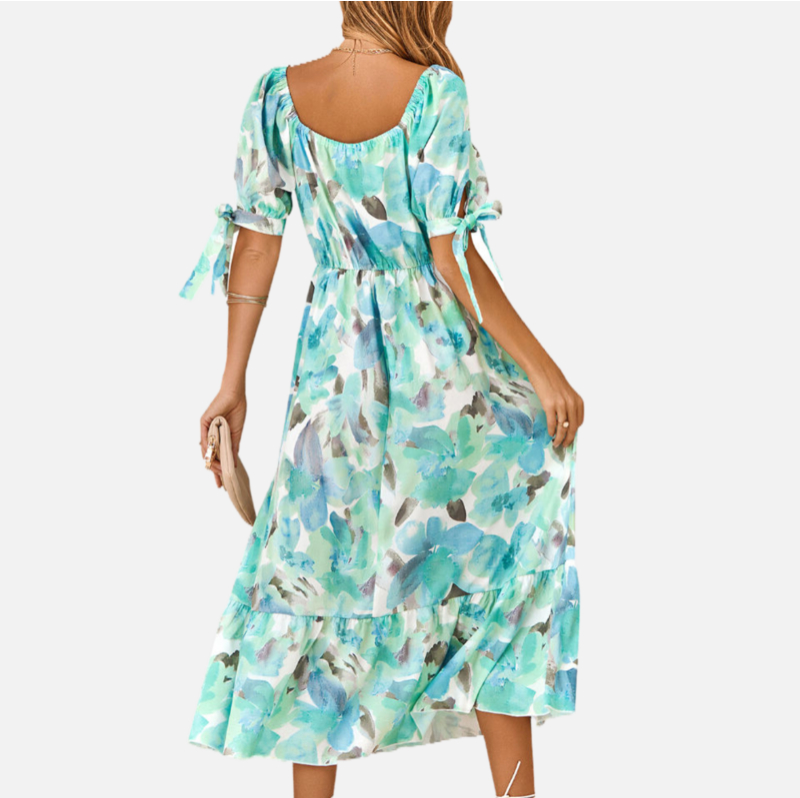 Green Floral Dress