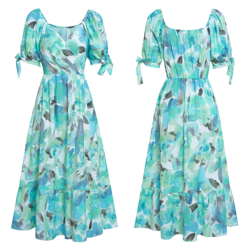 Green Floral Dress