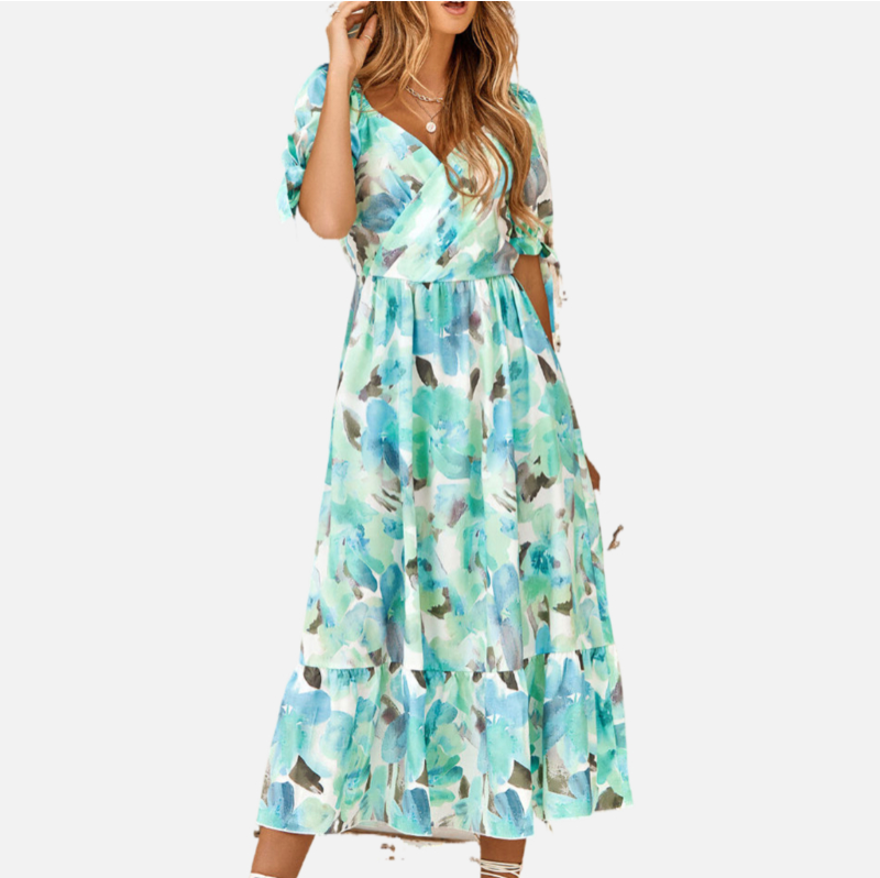 Green Floral Dress