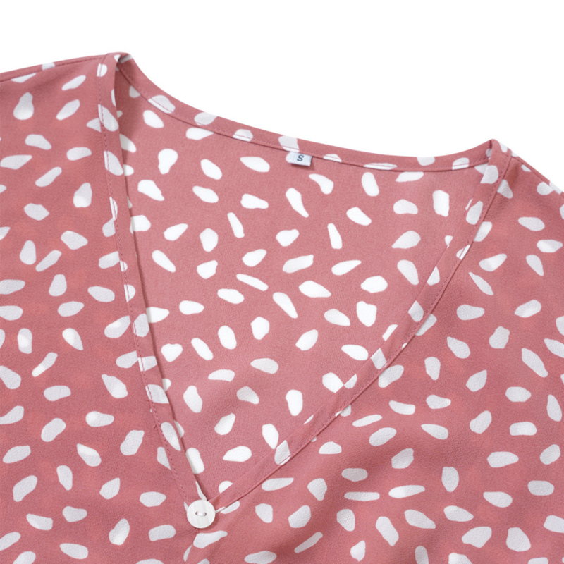 V Neck Floral Dress