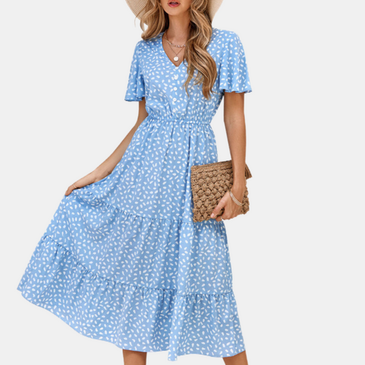 Blue Floral Dress